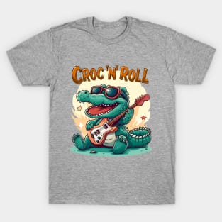 Croc 'n' Roll: Rockin' Gator T-Shirt